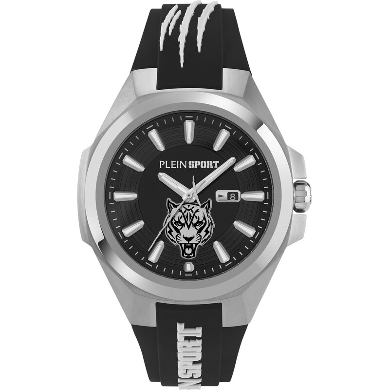 Plein Sport Analógové hodinky Tigermaster čierna / strieborná 68414416