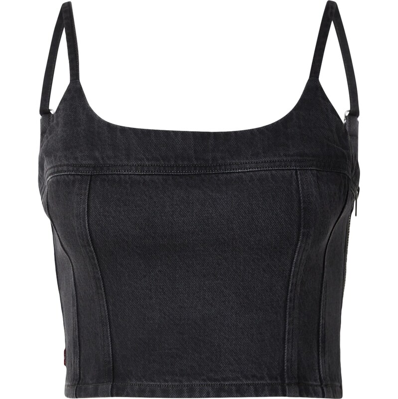 LEVIS Top Jadine Denim Cami Tank Top čierny denim 68414496