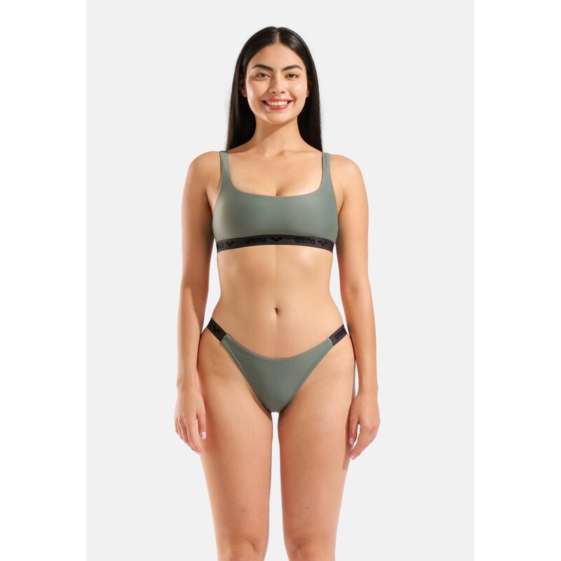 ARENA Bikiny Solid Elastic Beach zelená / čierna 68414500