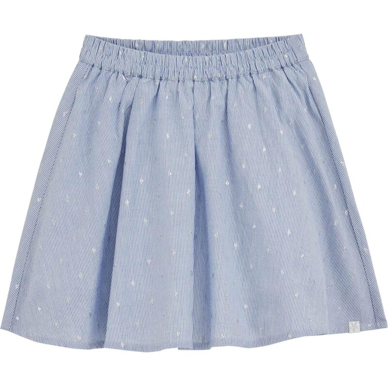 WE Fashion Sukňa modrá / strieborná / šedobiela 68414667