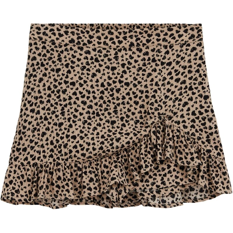 WE Fashion Sukňa svetlohnedá / čierna 68414713