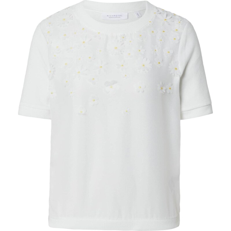 Rich & Royal Sveter žltá / šedobiela 68414718