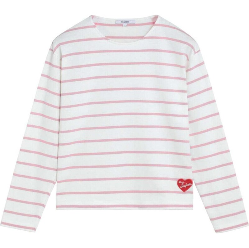 Scalpers Tričko ružová / červená / biela 68414797