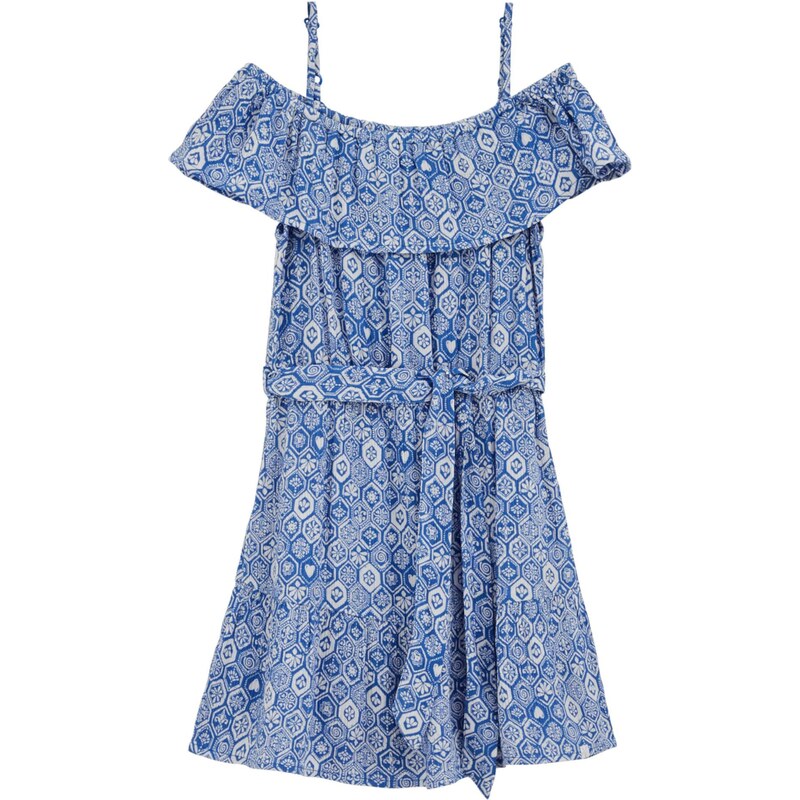 WE Fashion Šaty modrá / biela 68414809