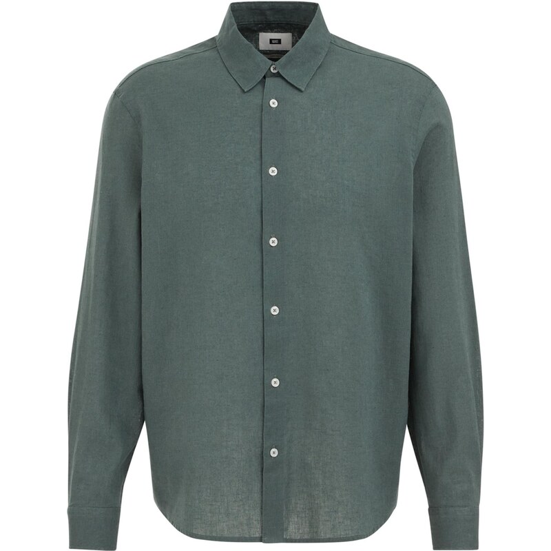 WE Fashion Košeľa tmavozelená 68414810