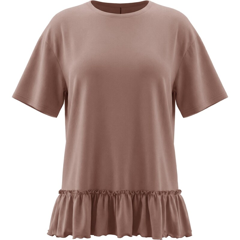 Imily Bela Oversize tričko svetlohnedá 68414911