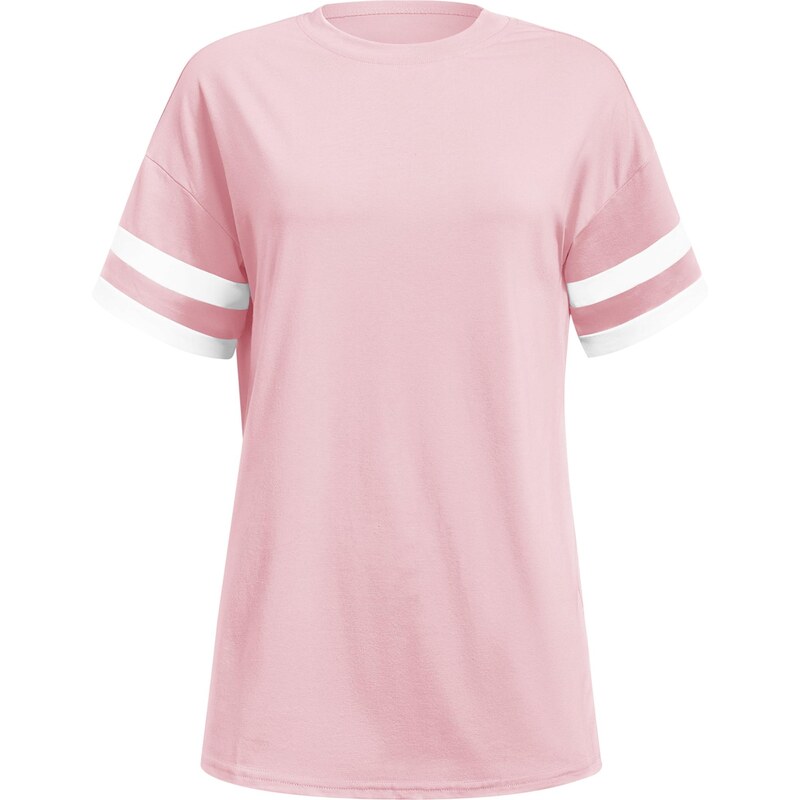 Imily Bela Tričko svetloružová / biela 68414951