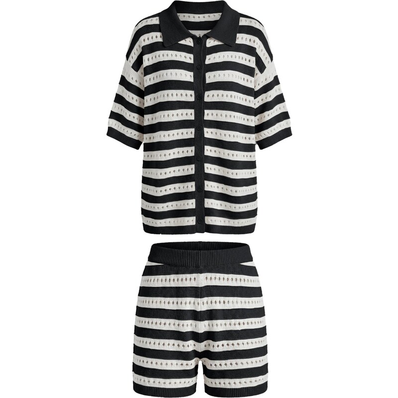 Imily Bela Nohavicový kostým čierna / biela 68414960