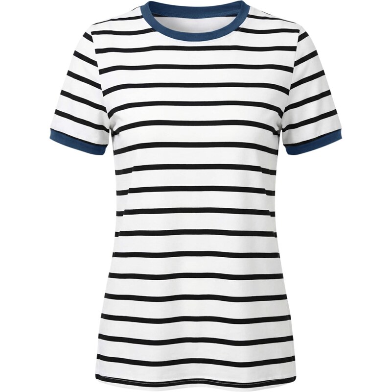 Imily Bela Tričko modrosivá / čierna / biela 68415004