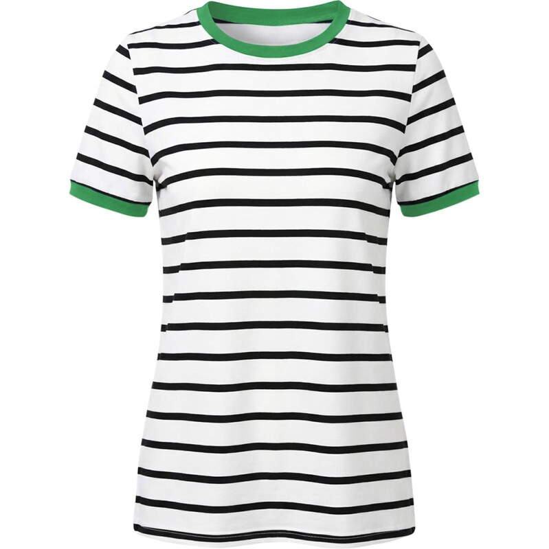 Imily Bela Tričko zelená / čierna / biela 68415001