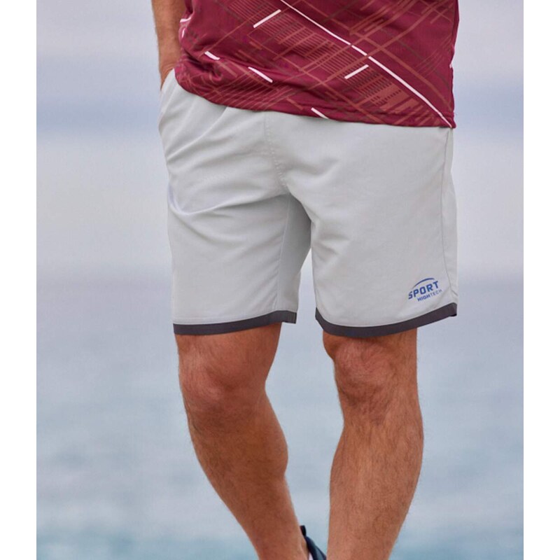 Sada 2 športových kraťasov z mikrovlákna Atlas For Men Sivá 68411241