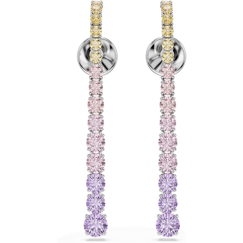 Swarovski Náušnice žltá / levanduľová / ružová / strieborná 68415128