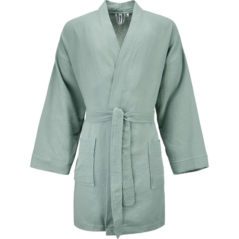 Vlnka Mušelínový župan zelená veľkosti oblečenia M/L 67602364