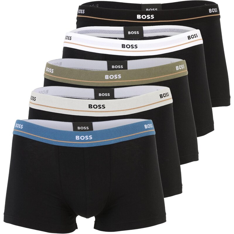 BOSS Boxerky Essential kráľovská modrá / olivová / čierna / biela 68415323
