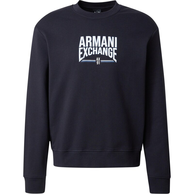 ARMANI EXCHANGE Mikina námornícka modrá / nebesky modrá / biela 68415330
