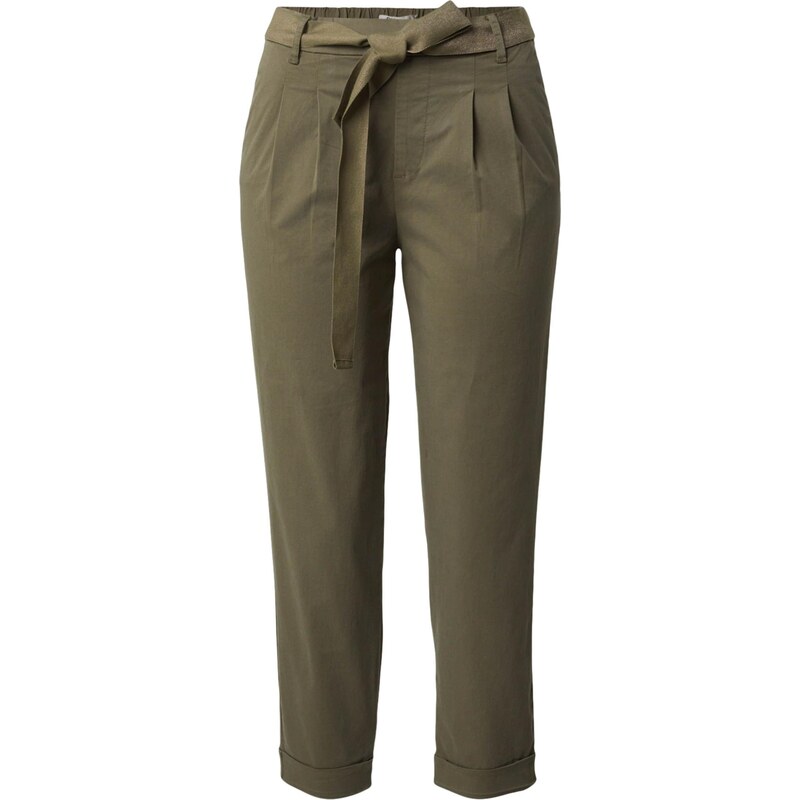 ONLY Plisované nohavice ONLRITA-EVELYN olivová 68415417