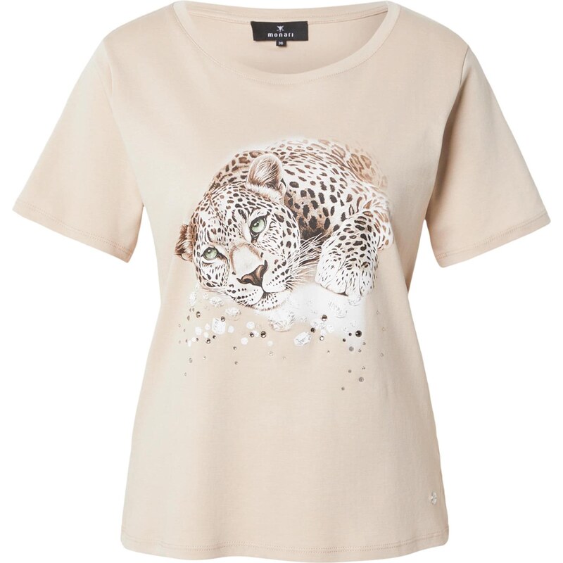 monari Tričko piesková / hnedá / biela 68415400