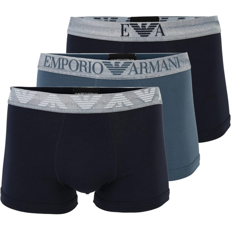 Emporio Armani Boxerky námornícka modrá / modrosivá 68415475