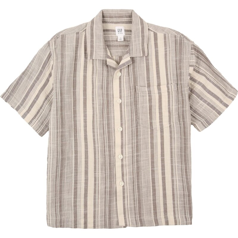 GAP Košeľa žltohnedá / hnedá melírovaná 68415477