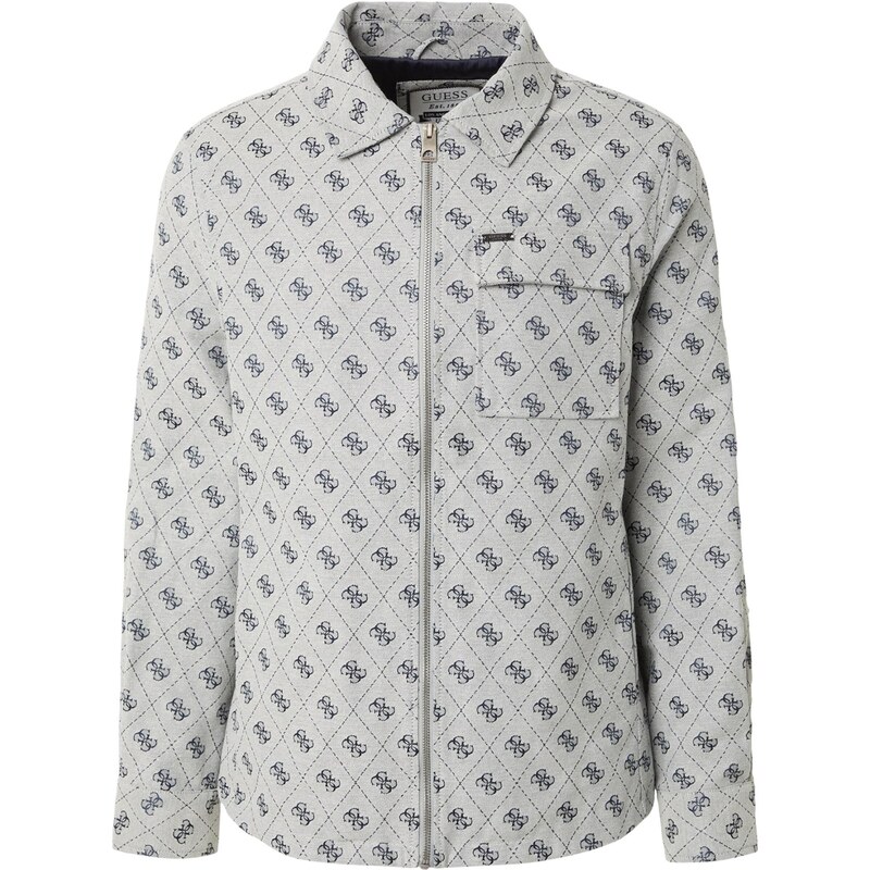 GUESS Prechodná bunda 4G námornícka modrá / svetlosivá 68415677