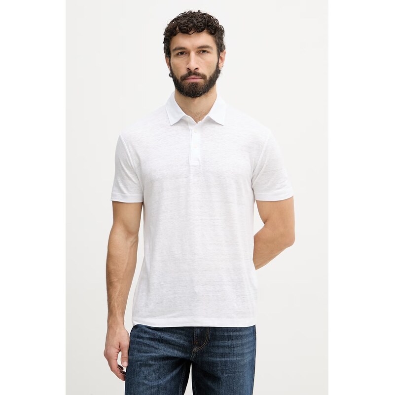 BOSS Polo tričko pánske ľanové BOSS X DAVID BECKHAM 68411499