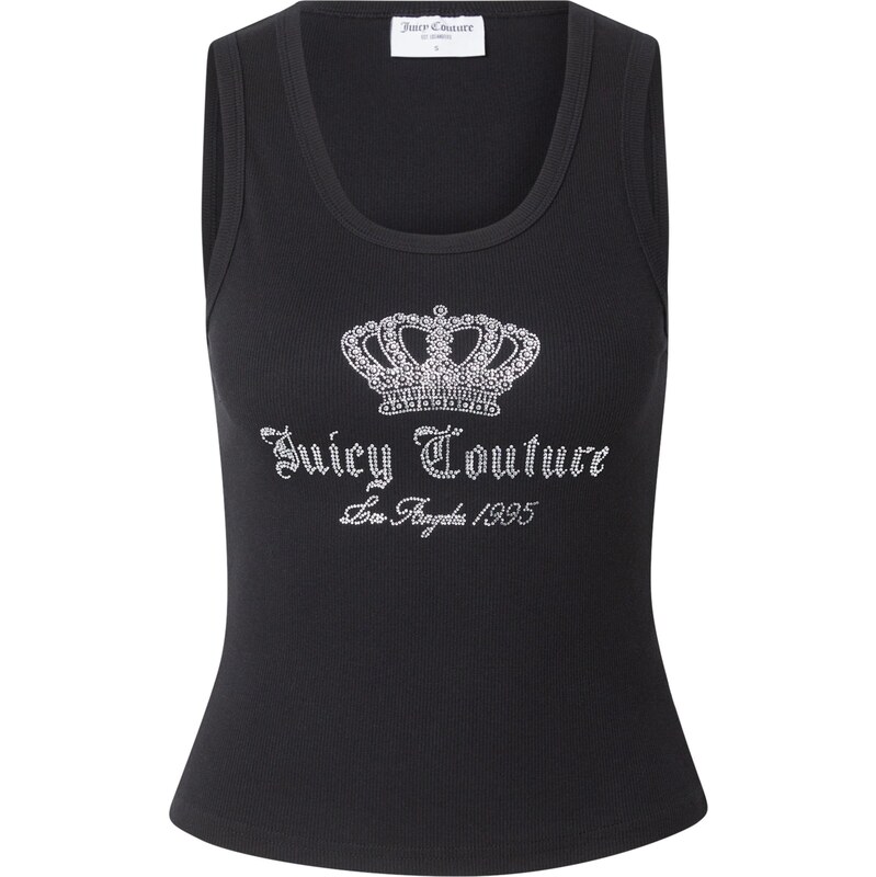 Juicy Couture Top Crown čierna / strieborná 68415683