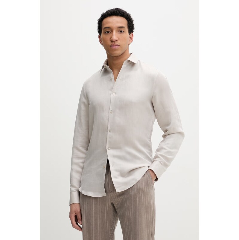 Calvin Klein košeľa pánska s ľanom 68411521