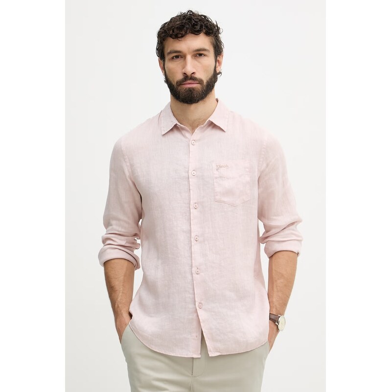 Guess košeľa pánska ľanová 68411527