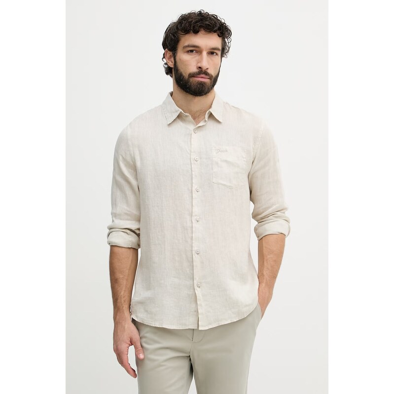 Guess košeľa pánska ľanová 68411528