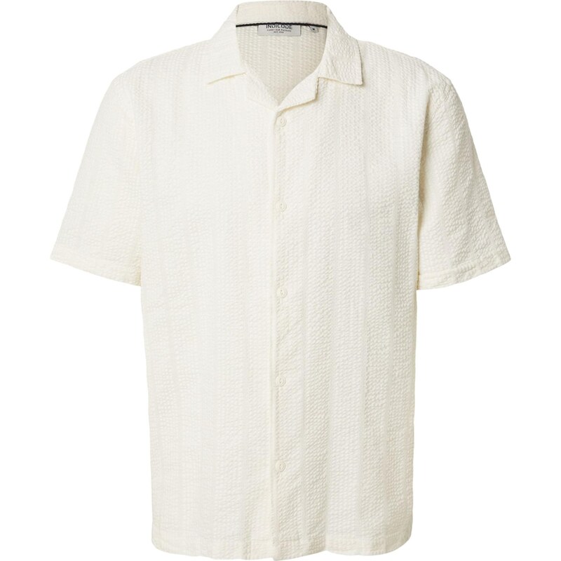 INDICODE JEANS Košeľa INWaves šedobiela 68415775