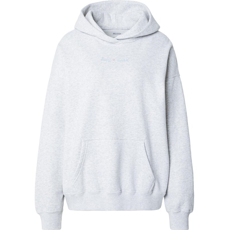 HOLLISTER Mikina svetlomodrá / sivá melírovaná / svetlozelená / 68415766