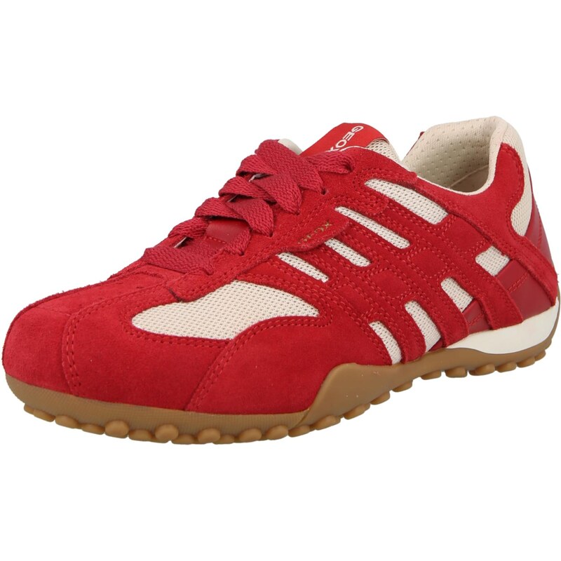 GEOX Nízke tenisky SNAKE ORIGINAL červená / biela 68415772