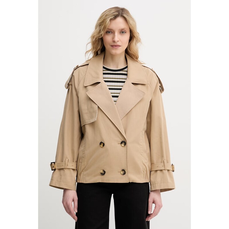 Sisley trenčkot dámsky s bavlnou 68411582