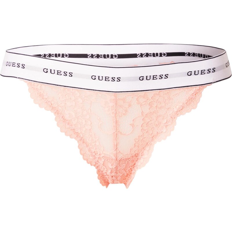 GUESS Nohavičky BELLE oranžová / biela 68415834