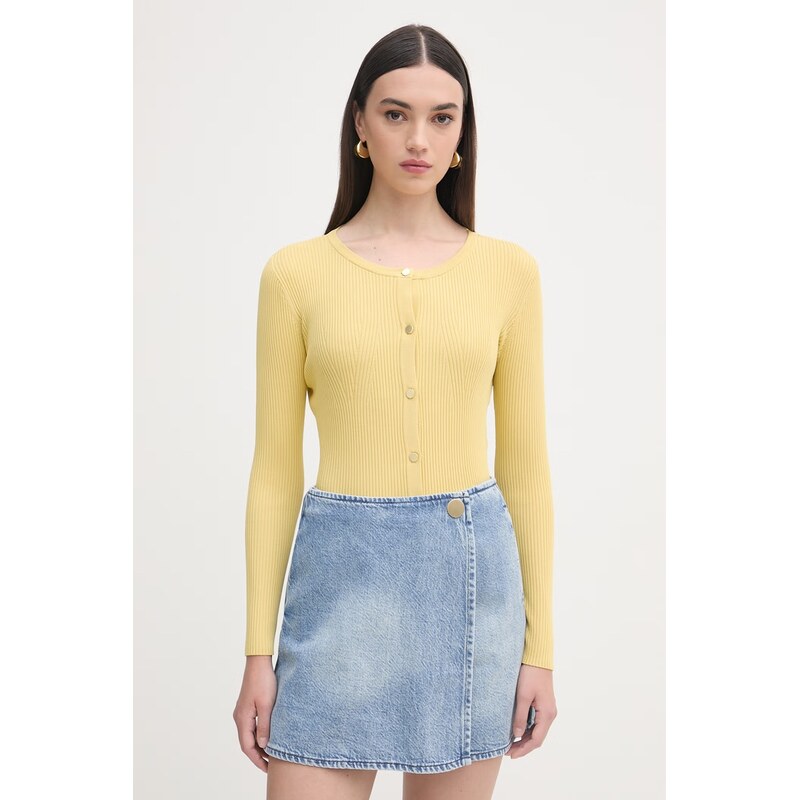 Armani Exchange sveter na gombíky dámsky s viskózou 68411616