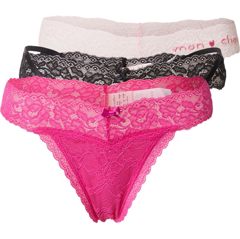 Hunkemöller Tangá ružová / svetloružová / čierna 68415855