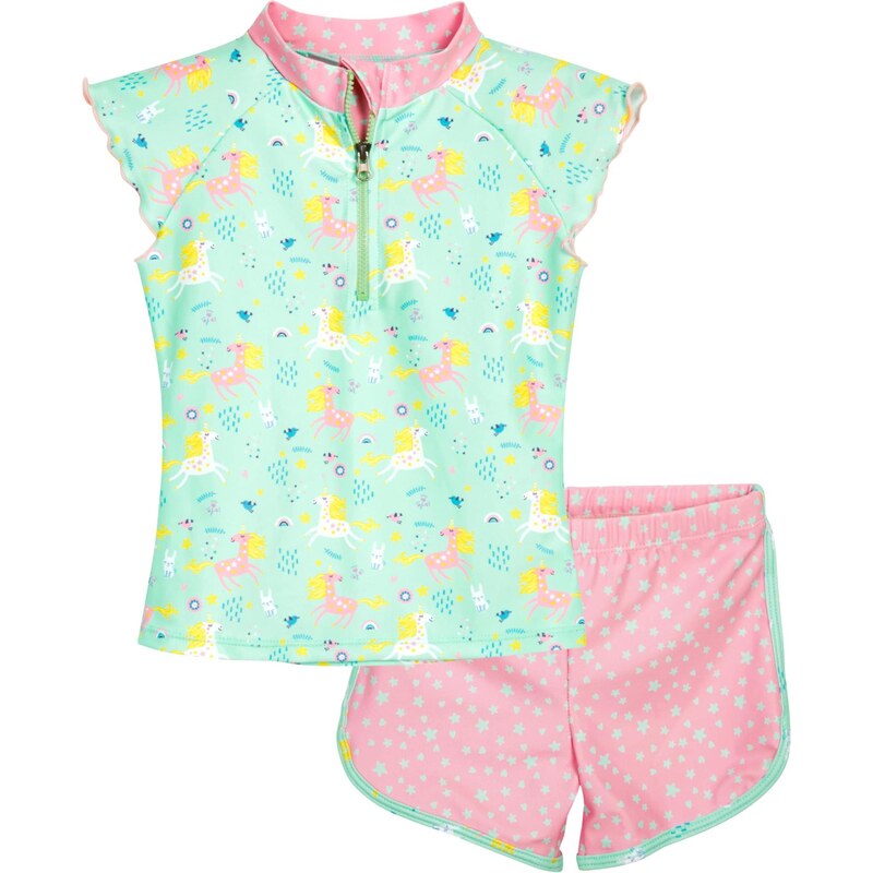 PLAYSHOES Ochrana proti UV žiareniu Einhorn žltá / mätová / 68415954