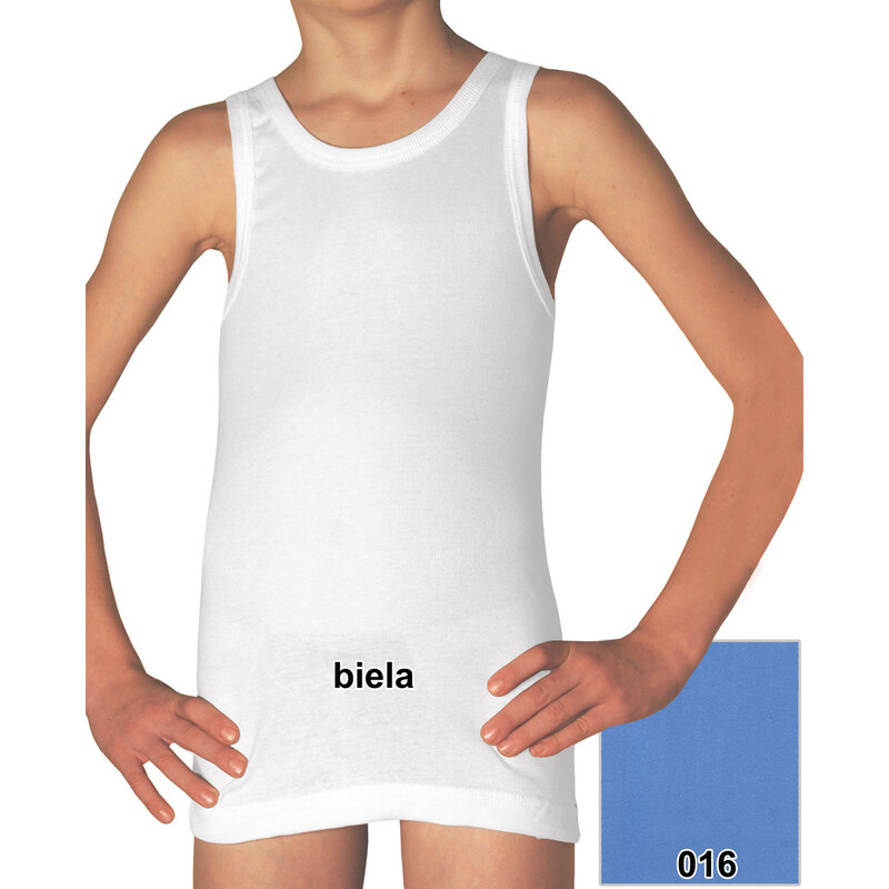 EVONA Chlapčenské tielko Danko biela 122 49870214