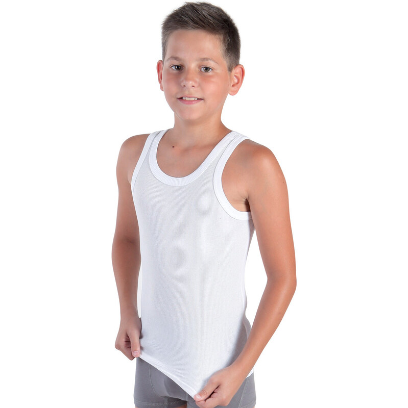 EVONA Chlapčenské tielko Janko biela 104 49870215