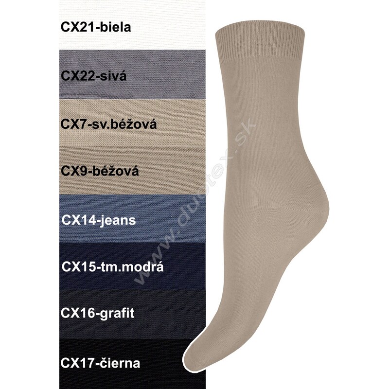 DUOTEX Bavlnené ponožky Bana CX15-tm.modrá 38-40(25-26) 49870261