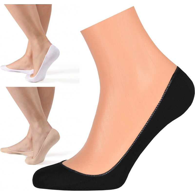 EVONA Dámske šľapky Balerínky biela uni 49870303