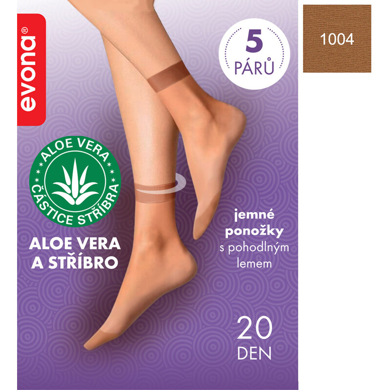 EVONA Dámske ponožky Silvera 1004 38-41(25-27) 49870638