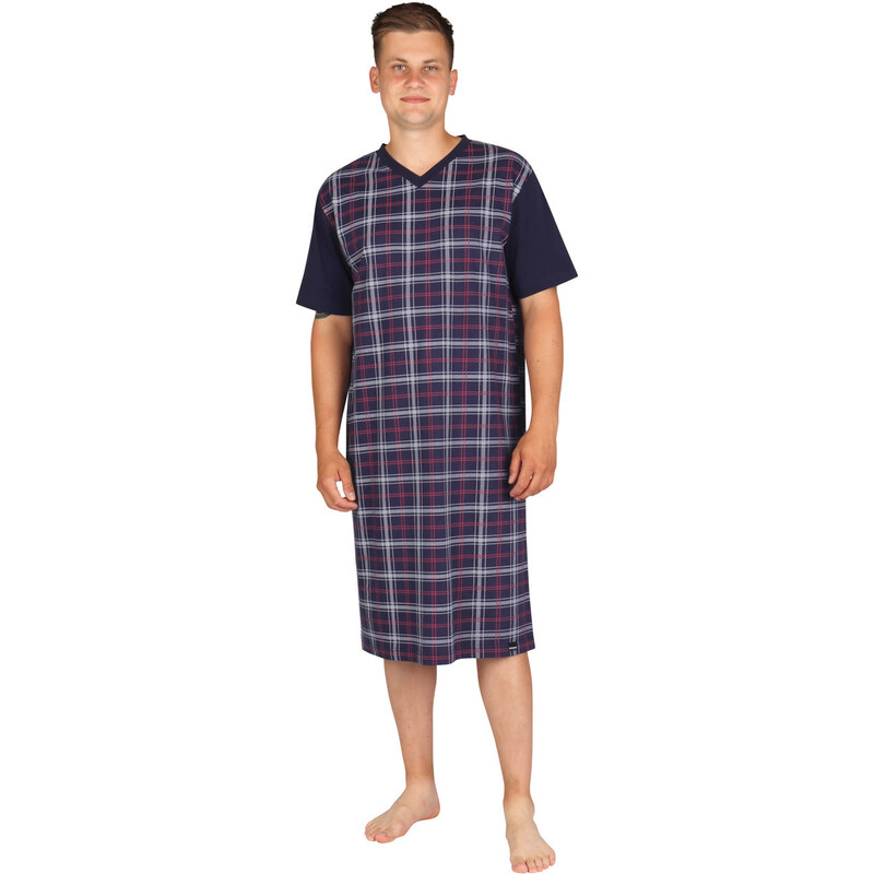 EVONA Pánska nočná košeľa P-Markus 850-tm.modrá M 49871919