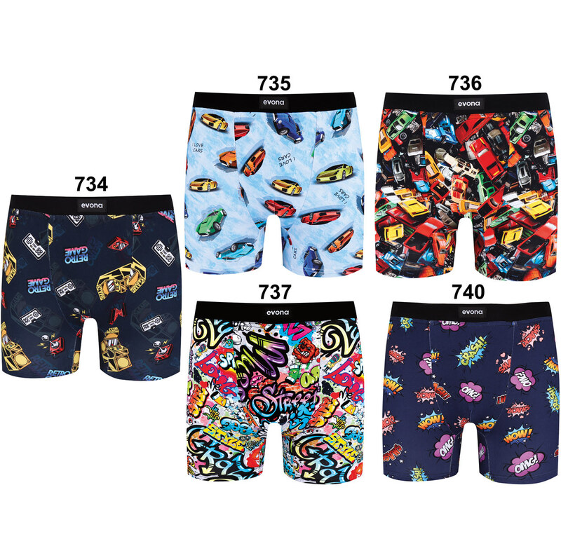 EVONA Pánske boxerky Bronx-3 734 2XL 49872500
