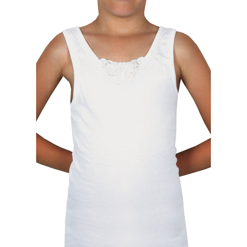 DUOTEX Dievčenské tielko Dulia biela 122 49872512