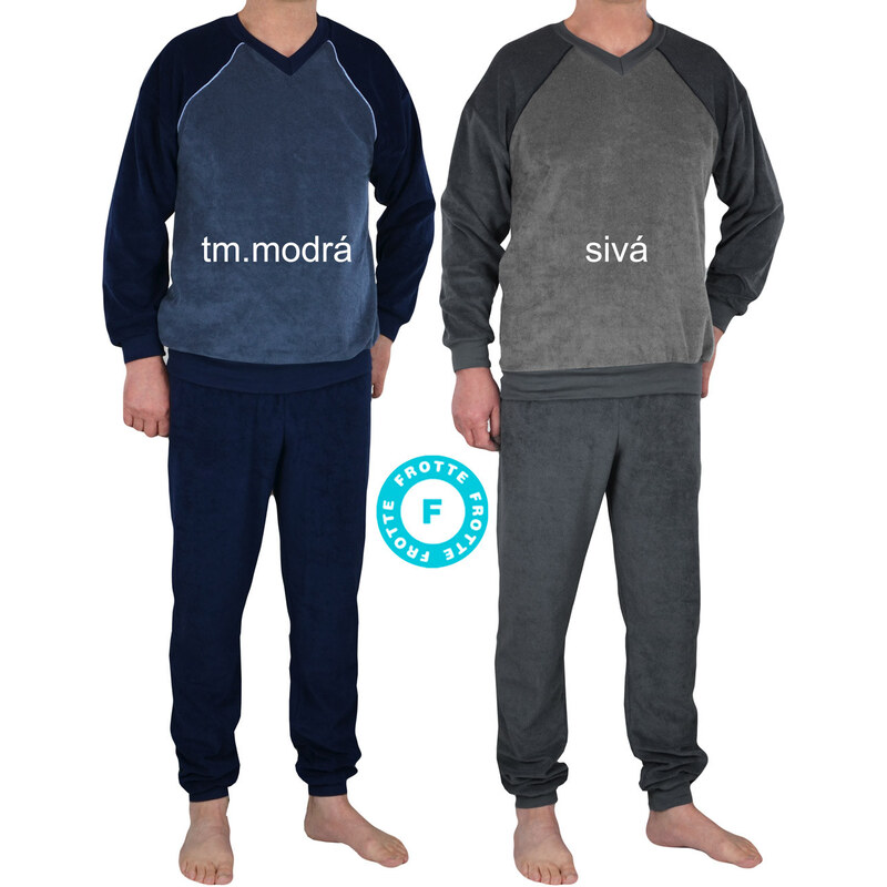DUOTEX Froté pyžamo Frotono tm.modrá 2XL 49873387