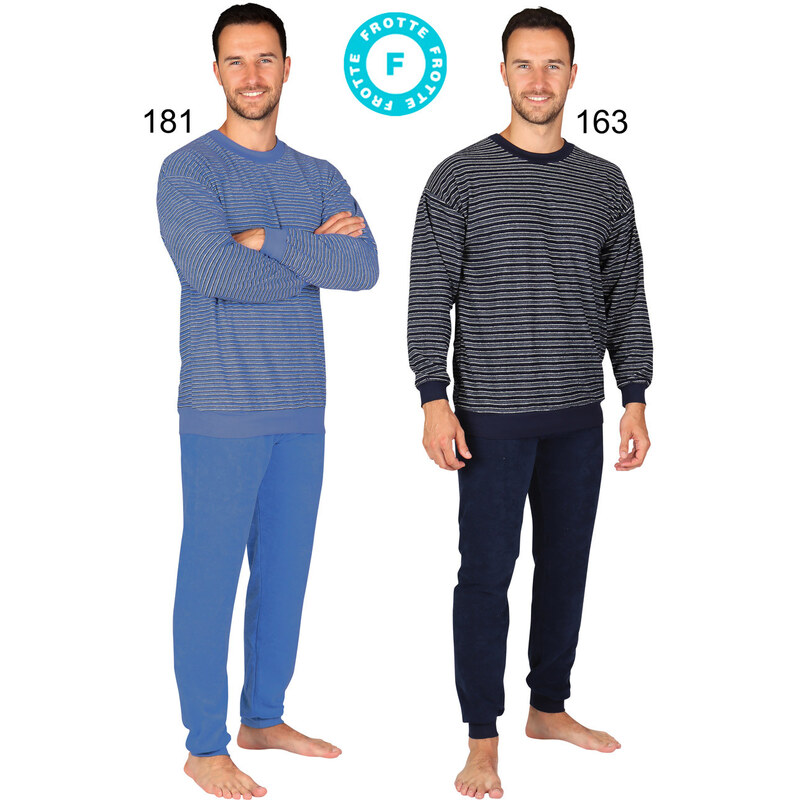 EVONA Pánske pyžamo P-1428 163-tm.modrá 2XL 49874207