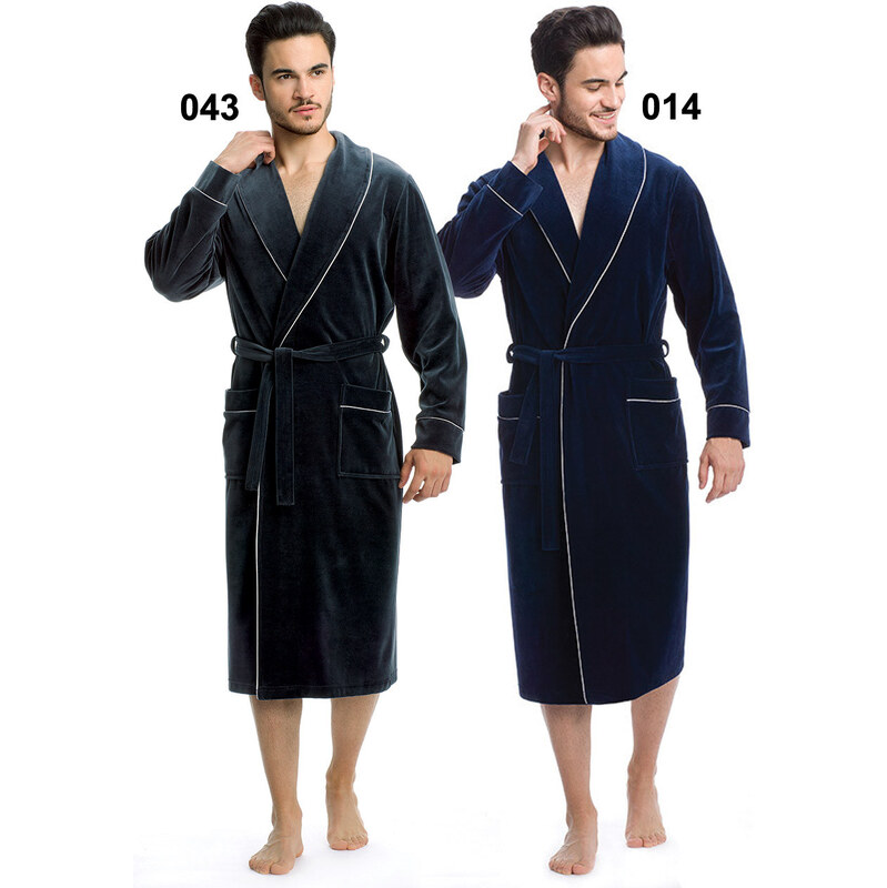 EVONA Pánsky župan Ronaldo 014-tm.modrá 2XL 66679664