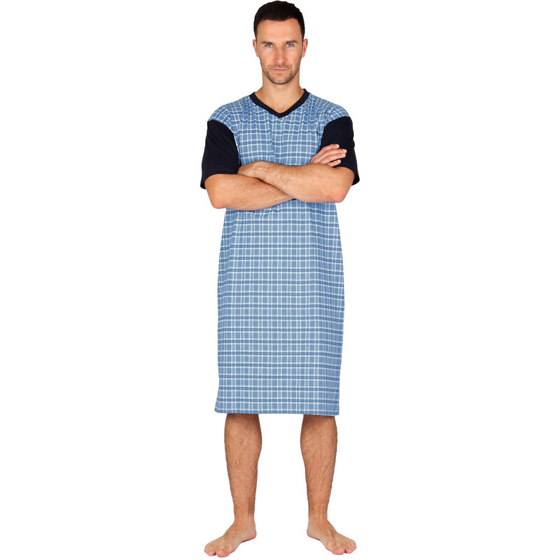 EVONA Pánska nočná košeľa P-Sedrik modrá L 66679822