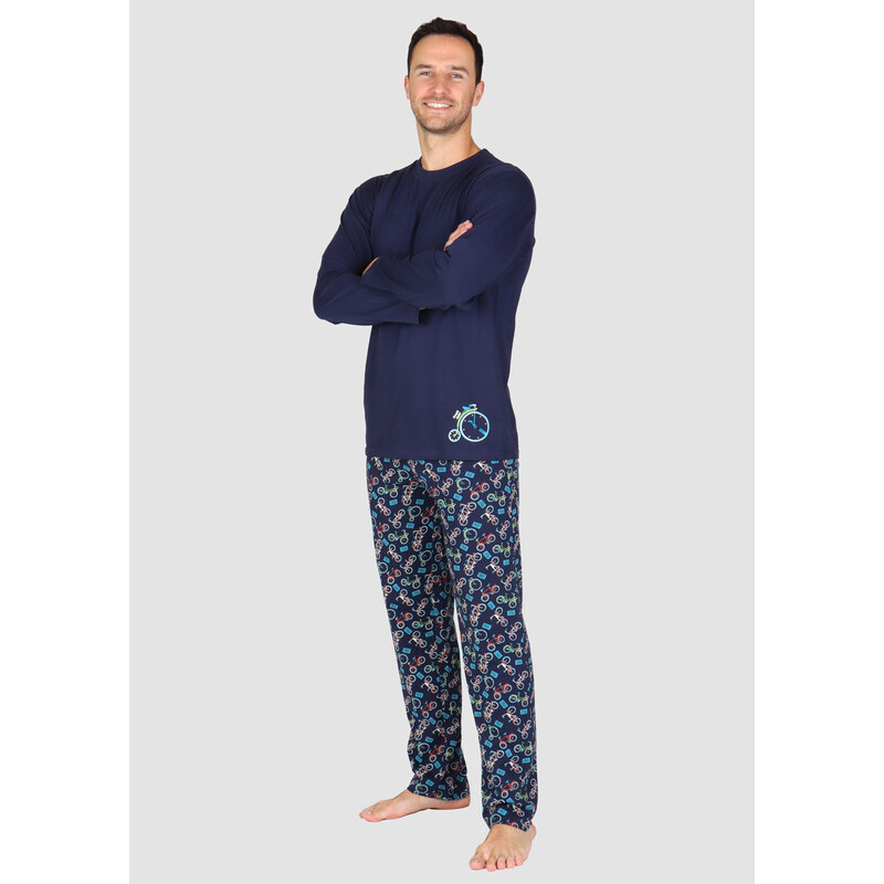 EVONA Pánske pyžamo P-Anatol tm.modrá L 68414181